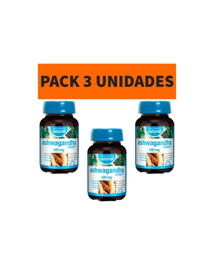 Ashwagandha Ksm-66 NATURMIL Pack 3 Frascos