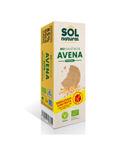 SOL NATURAL Bio Galletas de Avena Integral