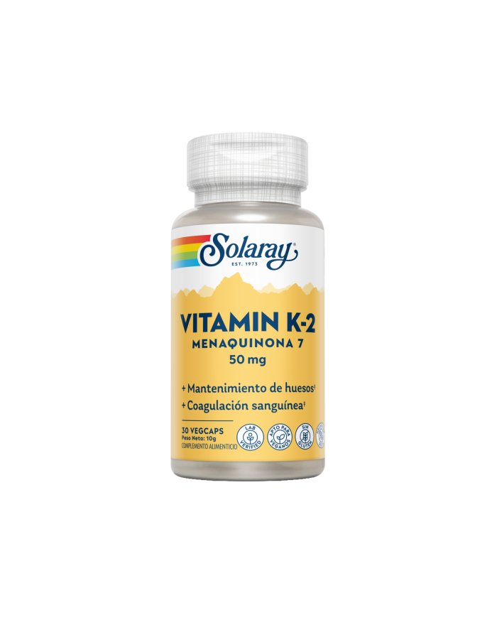 SOLARAY Vitamina K 2 - 50 mcg. 30 Cápsulas