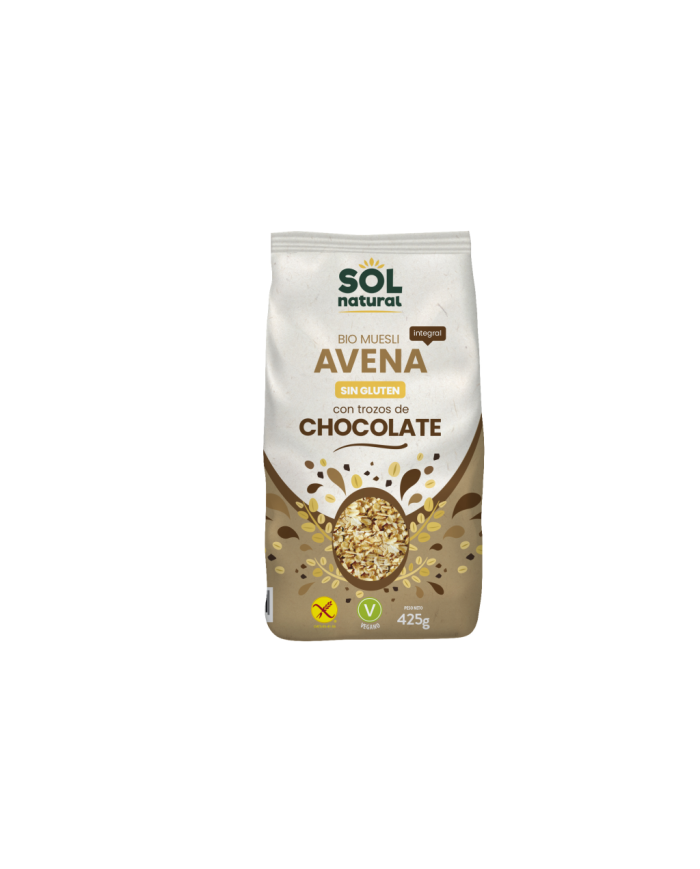 SOL NATURAL Muesli Avena & Choco Eco 425 grs.