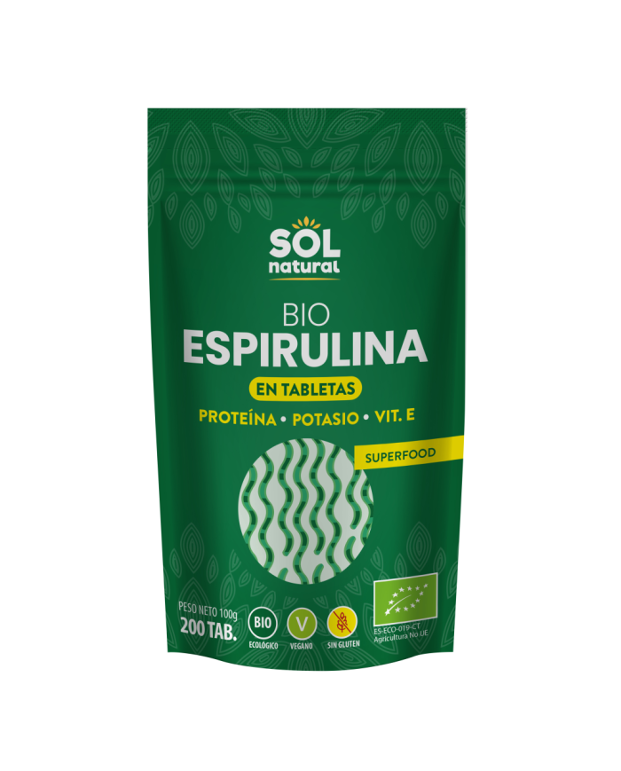 SOL NATURAL Espirulina Eco 200 comp.