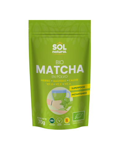 SOL NATURAL Matcha Bio 70 grs.