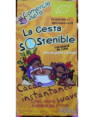 LA CESTA SOSTENIBLE Cacao Instantáneo Eco 400 grs.