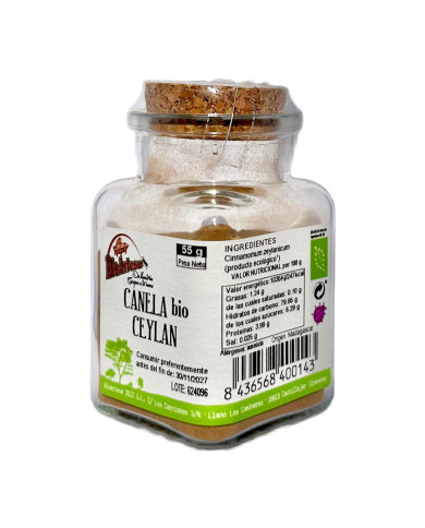 BIOARTESA Canela Ceylan Molida Bio 55 grs.