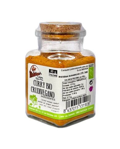BIOARTESA Curry Crudivegano Bio 65 grs.