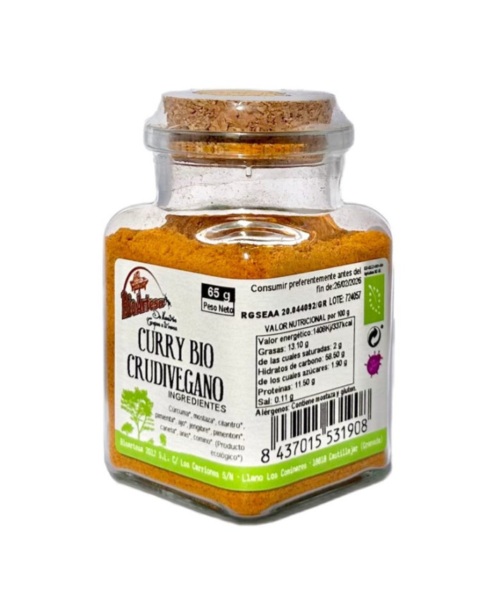 BIOARTESA Curry Crudivegano Bio 65 grs.