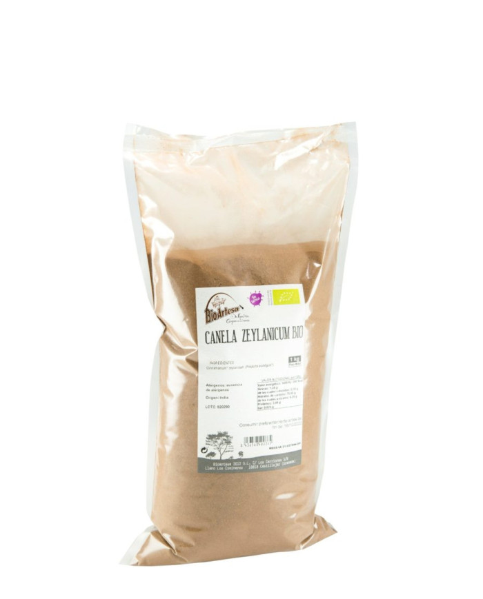BIOARTESA Canela Ceylan Molida Bio 1 kg.