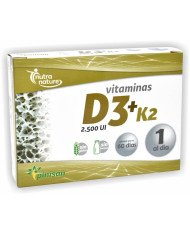 Vitaminas D3 + K2 PINISAN 60 Cápsulas