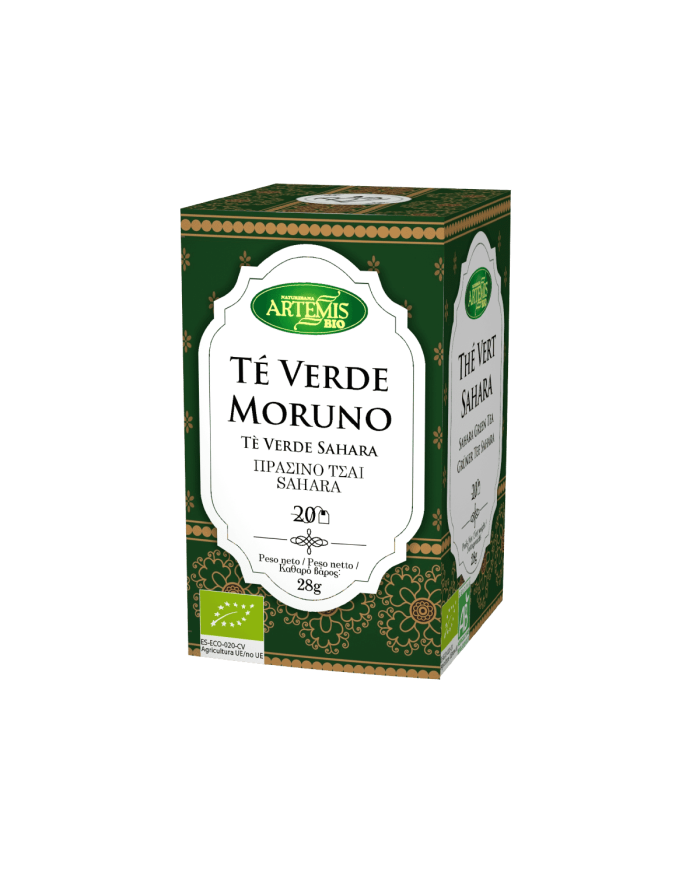 ARTEMIS Té Verde Moruno Eco 20 filtros.