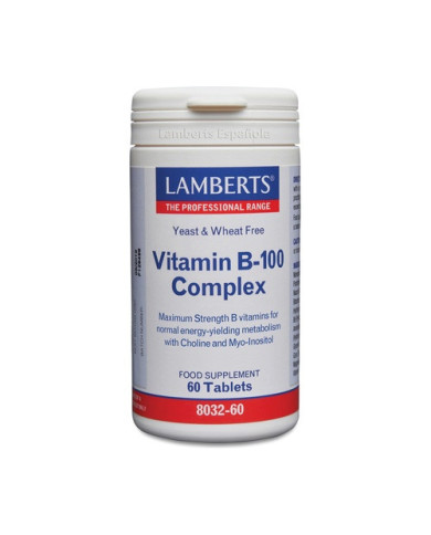 LAMBERTS Vitamina B-100 Complex 60 tabletas.