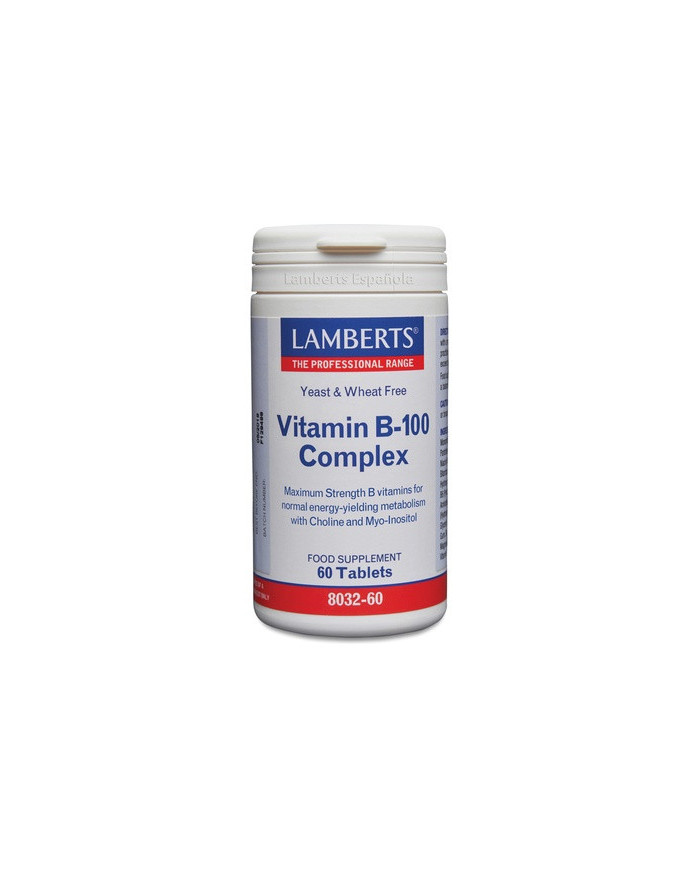LAMBERTS Vitamina B-100 Complex 60 tabletas.
