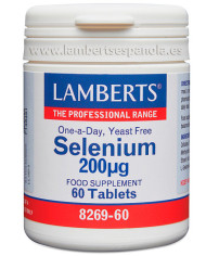 LAMBERTS Selenio 200 ug. 60 tabletas.