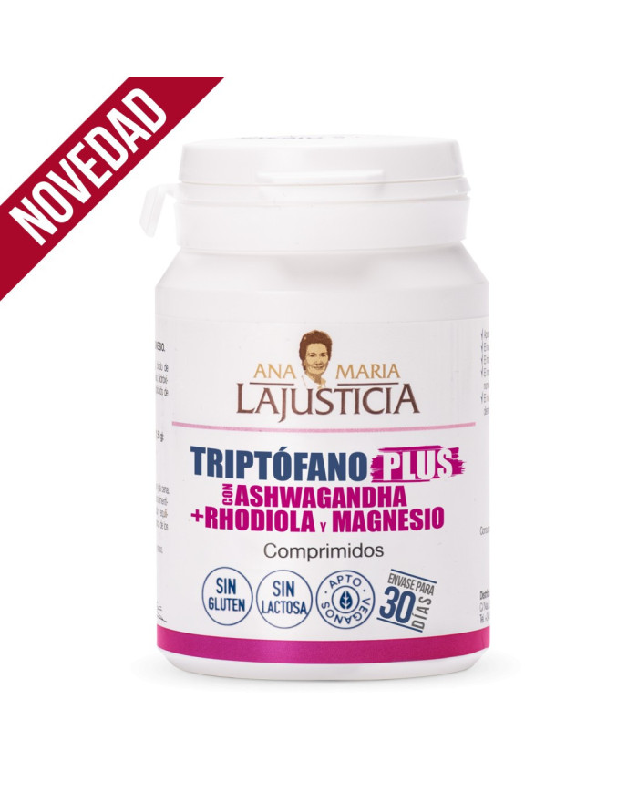 ANA M LA JUSTICIA Triptóf. Plus Ashwagand. Rodhi. Mag. 60 com.