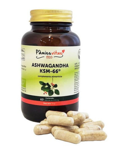 PAMIES VITAE Ashwagandha KSM-66 Bio 60 Cápsulas