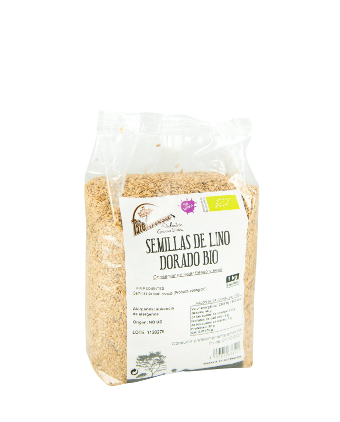 BIOARTESA Semillas de Lino Dorado Ecológico 1 Kg