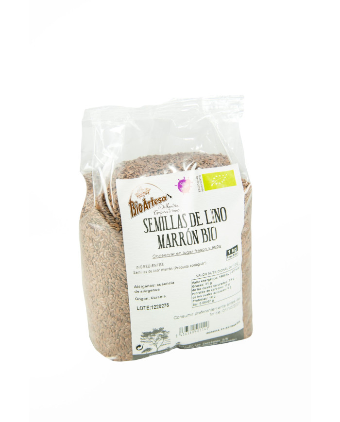 BIOARTESA Semillas de Lino Marrón Ecológico 1 Kg.