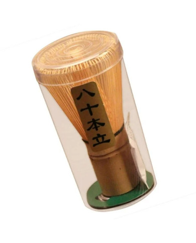 Batidor Chasen de Bambú para Ceremonia del Té Matcha