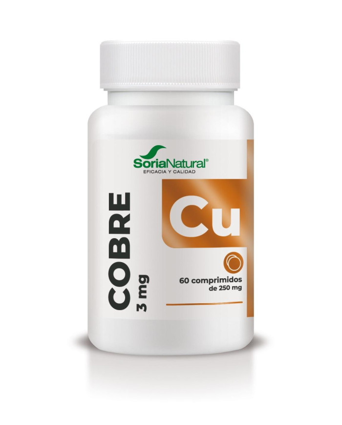 SORIA NATURAL Cobre Liberación Sostenida 250 mg. 60 Comp.
