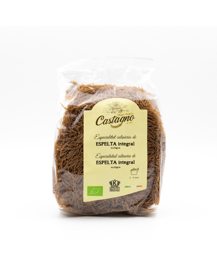 CASTAGNO Fideos de Espelta Integral Ecológica 500 grs.