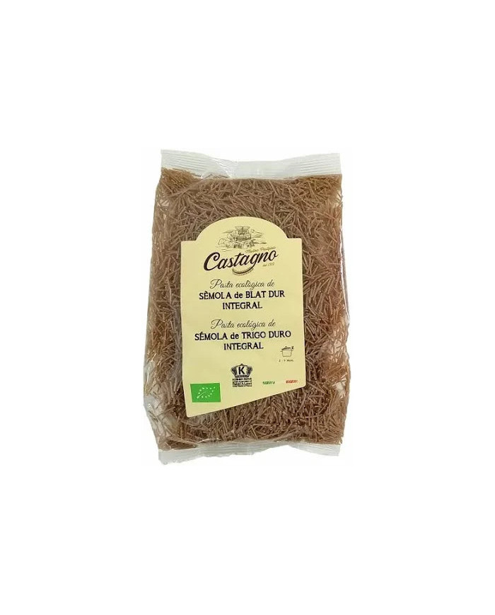 CASTAGNO Fideos de Sémola Integral de Trigo Duro Ecológico 500 grs.