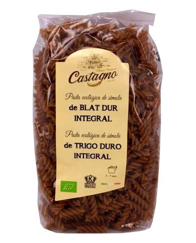 CASTAGNO Espirales de Trigo Duro Integral Ecológica 500 grs.